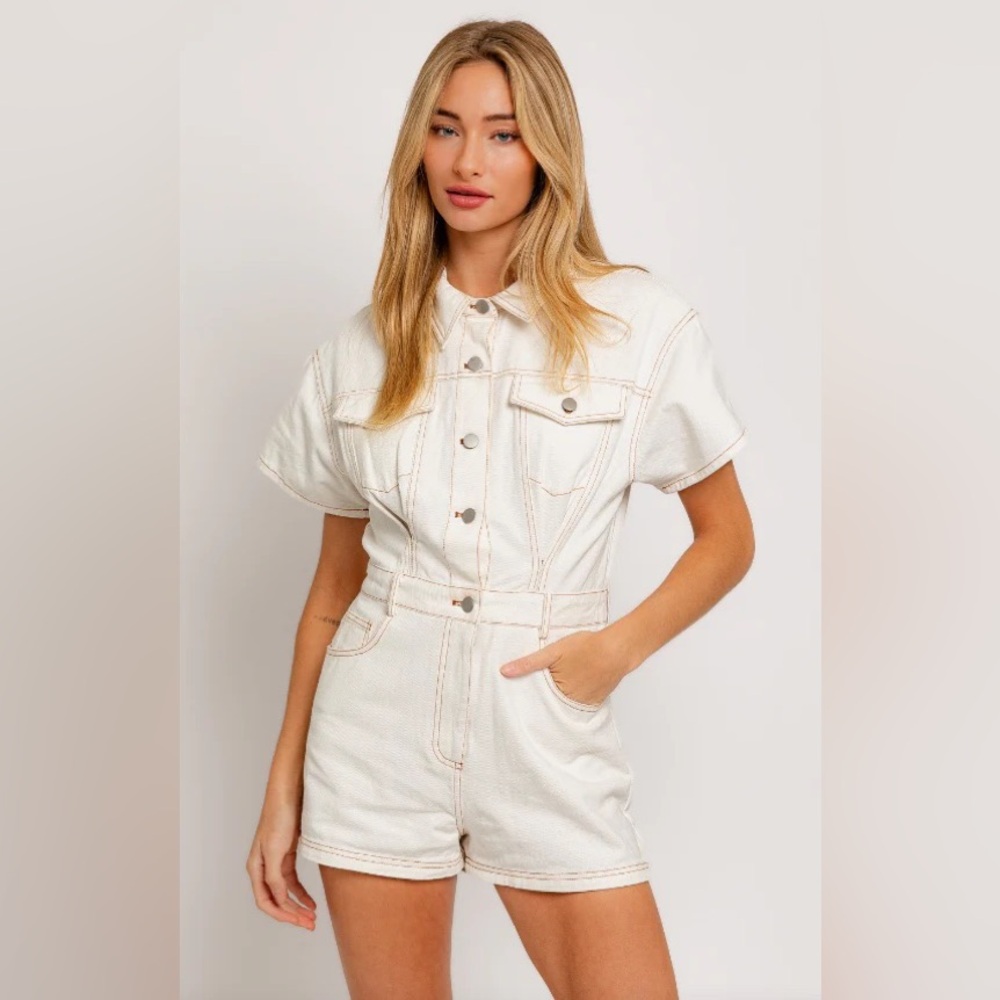 Lelis Denim Romper